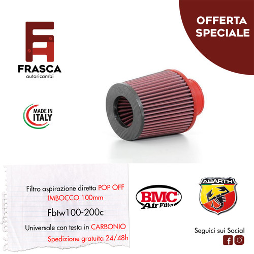 Filtro conico bmc fbtw100 200c - filtro,