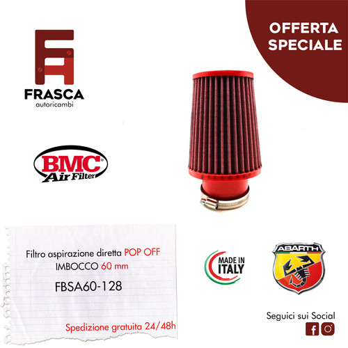 Filtro conico bmc fbsa60 - filtro,
